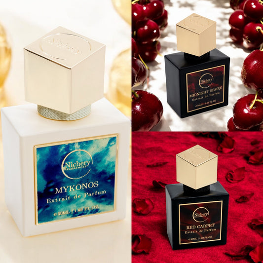 Parfüm csomag 3x50ml Unisex - Mykonos & Midnight Desire & Red Carpet