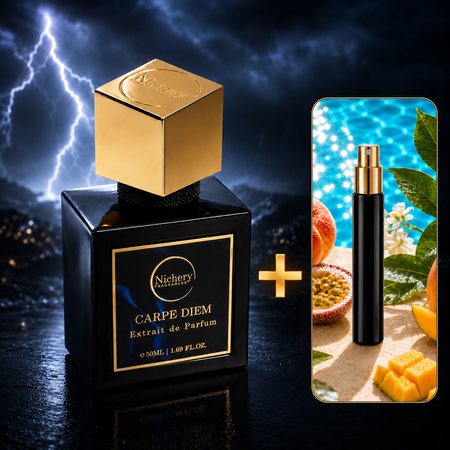 Nichery parfüm csomag férfi: Carpe Diem 50ml, Botanica 10ml extrait de parfum