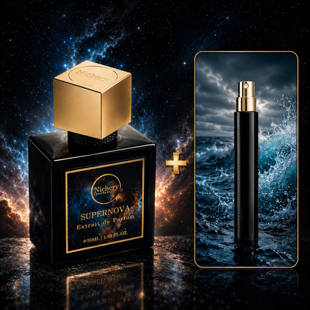 Nichery parfüm csomag unisex: Supernova 50ml, Bermuda 10ml extrait de parfum